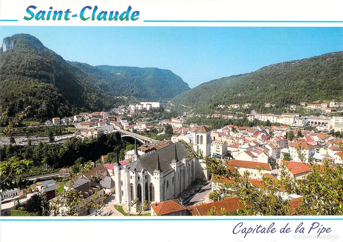Postales: Postal de vista general de la ciudad de Saint-Claude en Francia