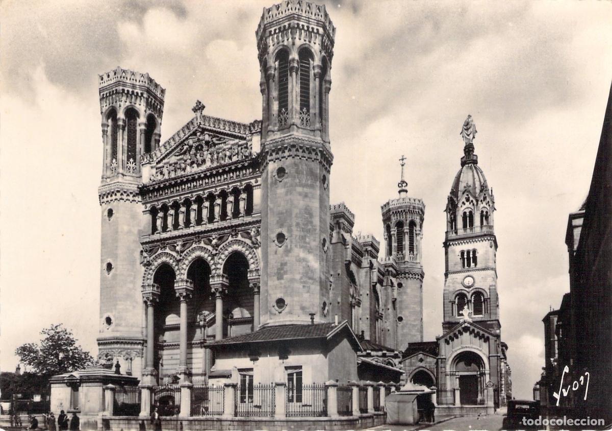 Postcards: Postal de la Bas&iacute;lica de Notre-Dame de Fourvi&egrave;re en Lyon, Francia