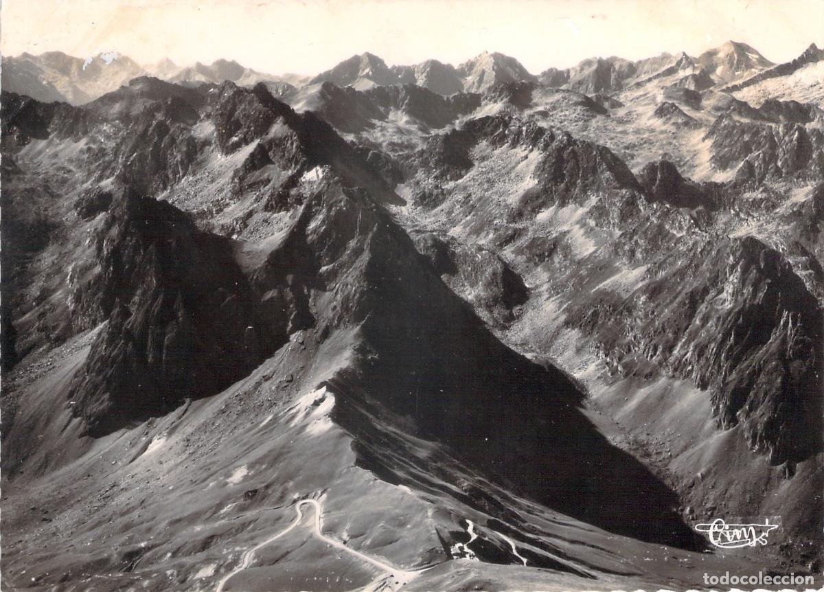 Postkarten: Postal de vista a&eacute;rea del Col du Tourmalet en los Pirineos