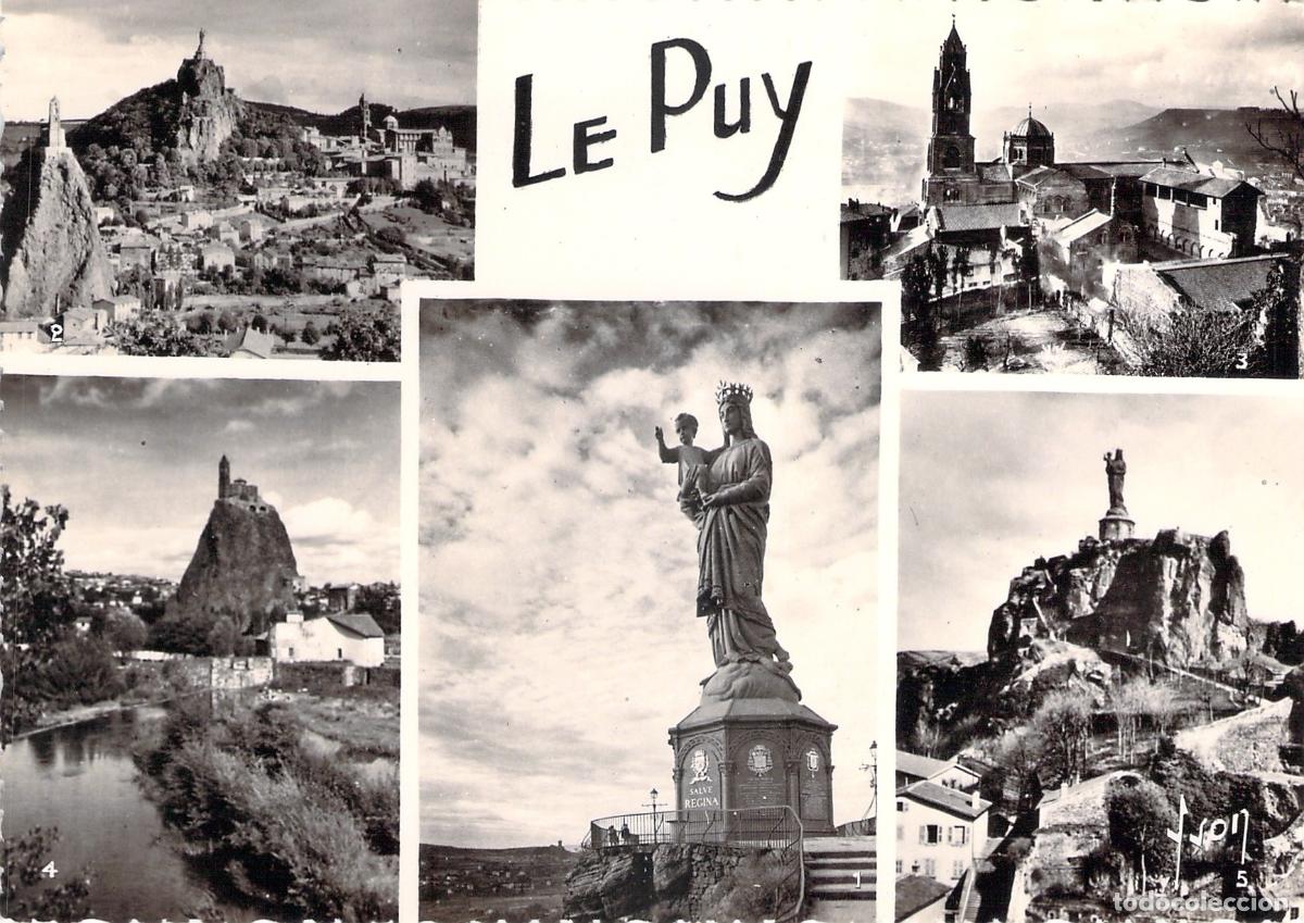 Postkarten: Postal de Le Puy monumentos y catedral en Francia