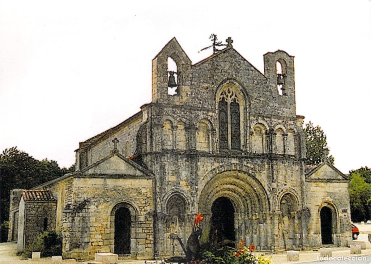 Postales: Postal de la Iglesia de Saint-Vivien en Pons, Francia
