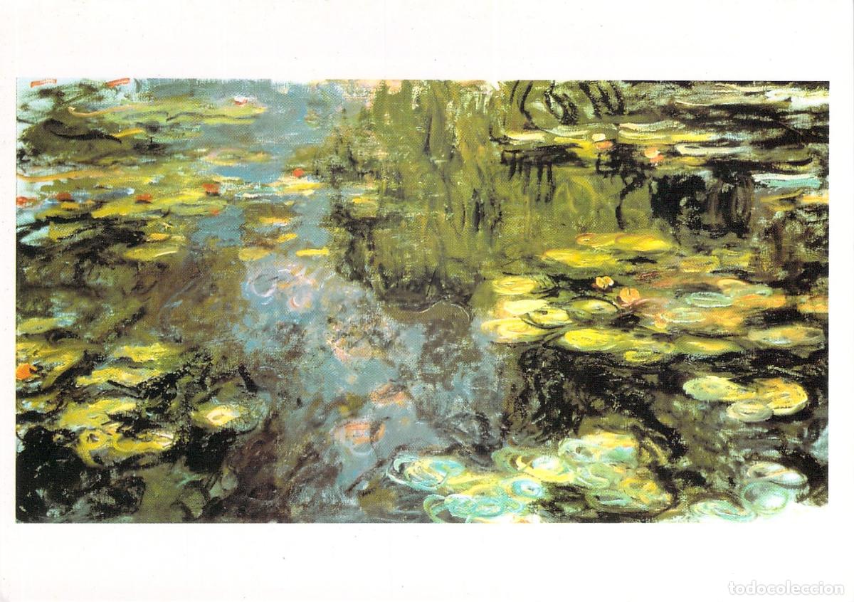 Postales: Postal de arte Nympheas de Claude Monet