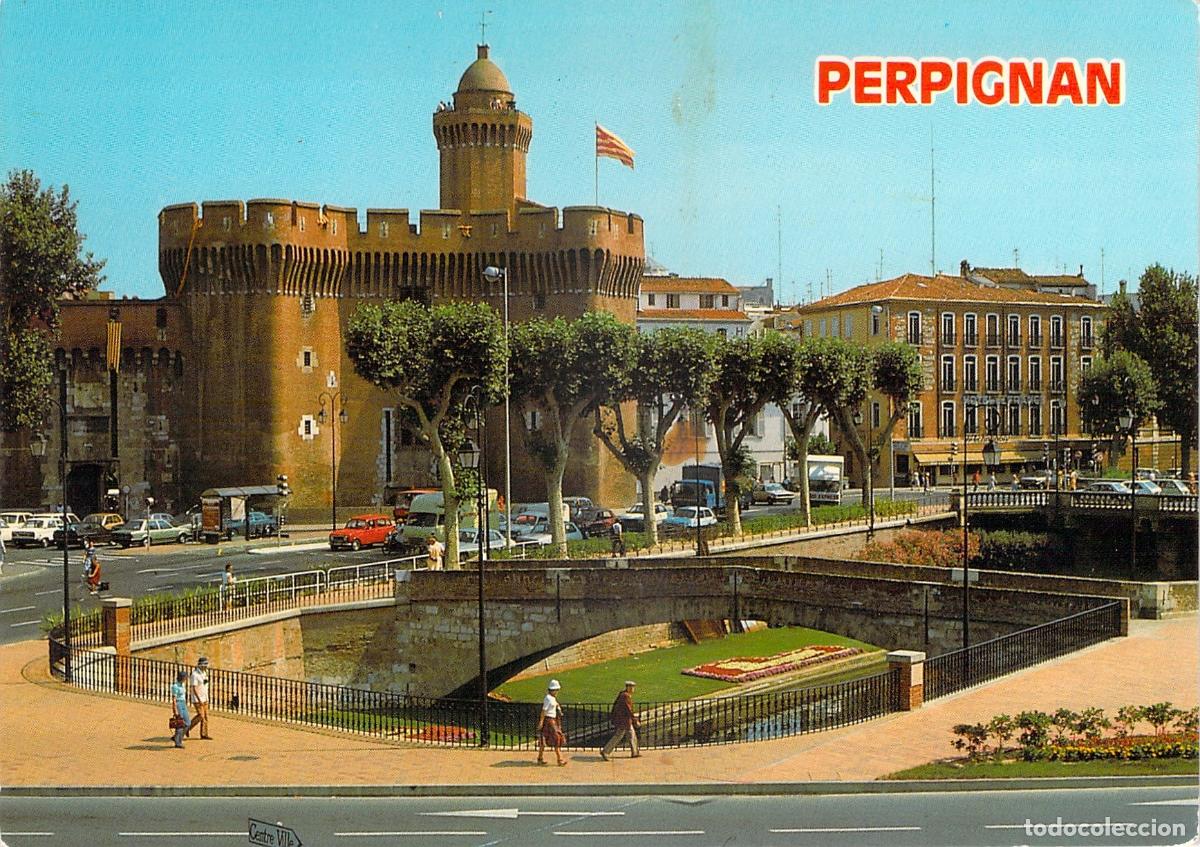 Postkarten: Postal de Le Castillet en Perpignan, Francia