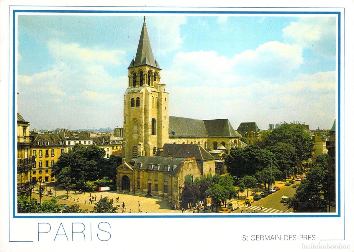 Cartes Postales: Postal de la Iglesia de Saint-Germain-des-Pr&eacute;s en Par&iacute;s