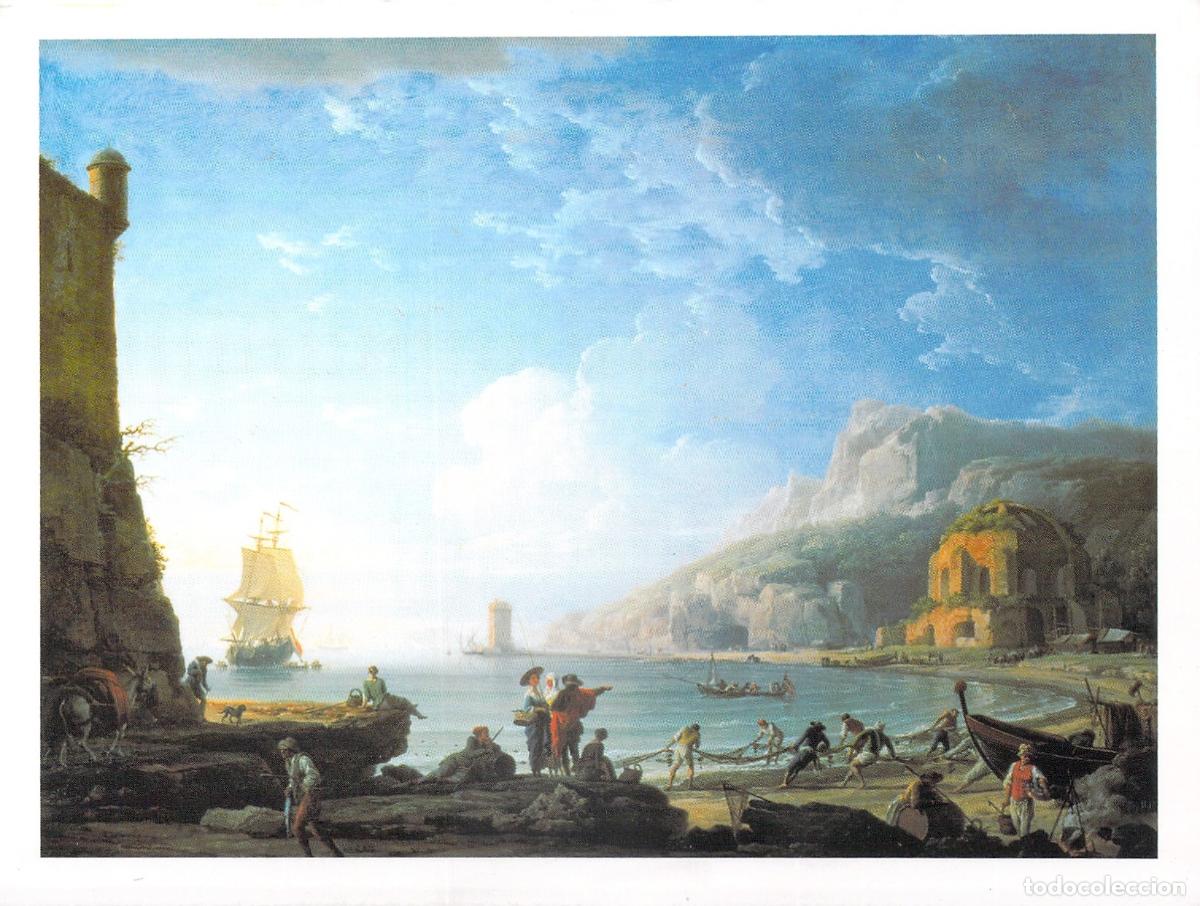 Postales: Postal de obra de arte Marine de Joseph Vernet