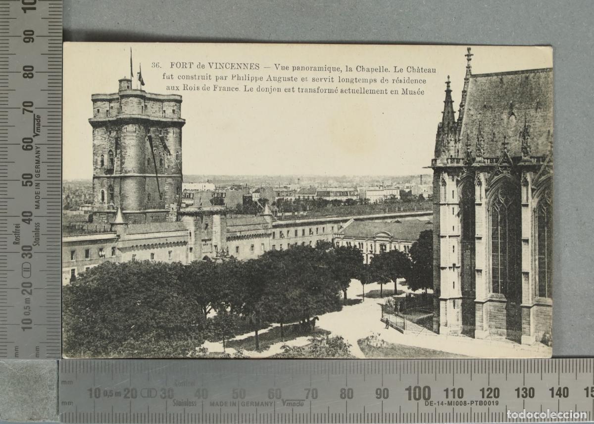 Postales: POSTAL. FORT de VINCENNES - Vue panoramique, la Chapelle