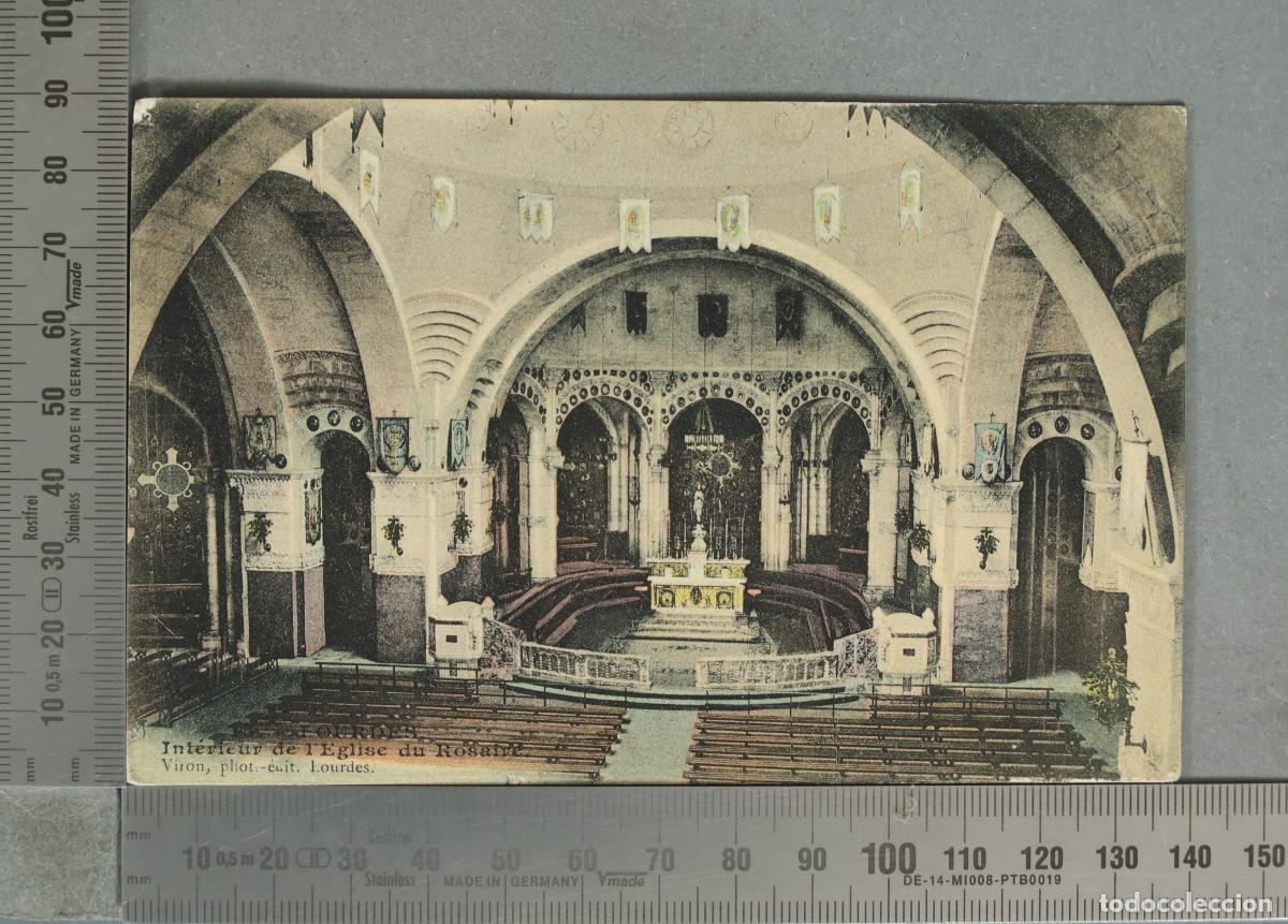 Postales: POSTAL. Lourdes - Interieur de l'Eglise du Rosaire