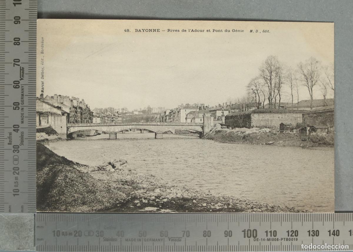 Postales: POSTAL. BAYONNE - Rives de l'Adour et Pont du G&eacute;nie