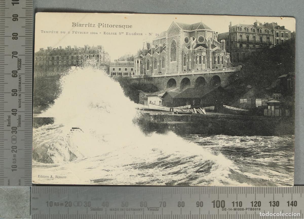 Postais: POSTAL. Biarritz Pittoresque - Temp&ecirc;te - Eglise St Eug&eacute;nie