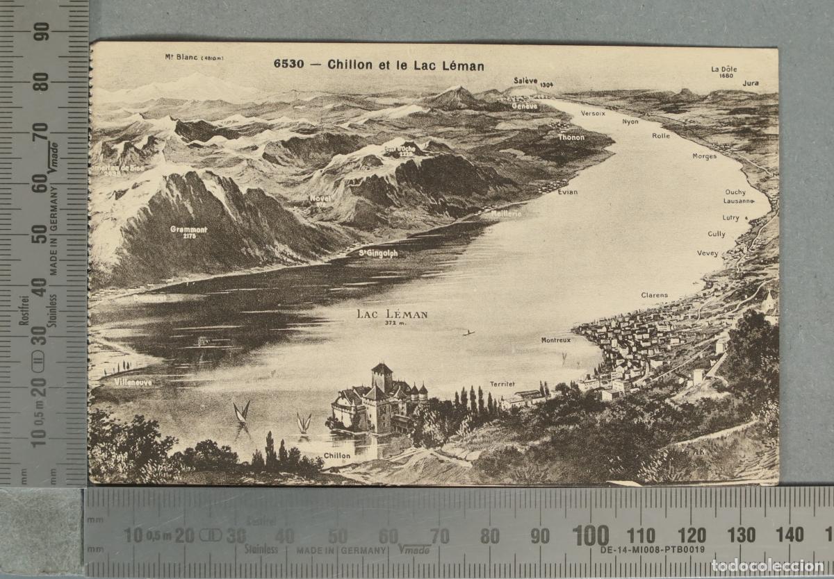 Postales: POSTAL. Chillon et le Lac L&eacute;man