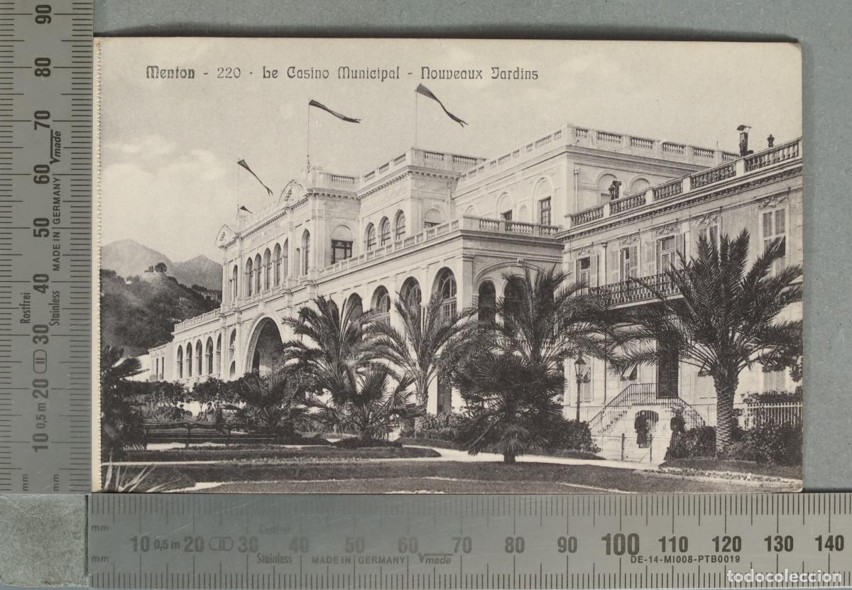 Postales: POSTAL. Menton - Le Casino Municipal - Nouveaux Jardins