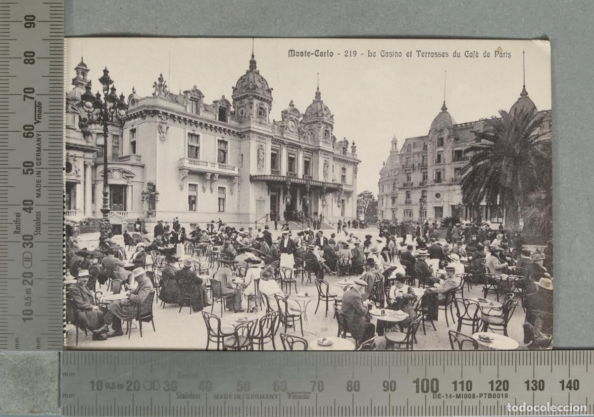 Postales: POSTAL. Monte-Carlo - Le Casino et Terrasses du Caf&eacute; de Paris