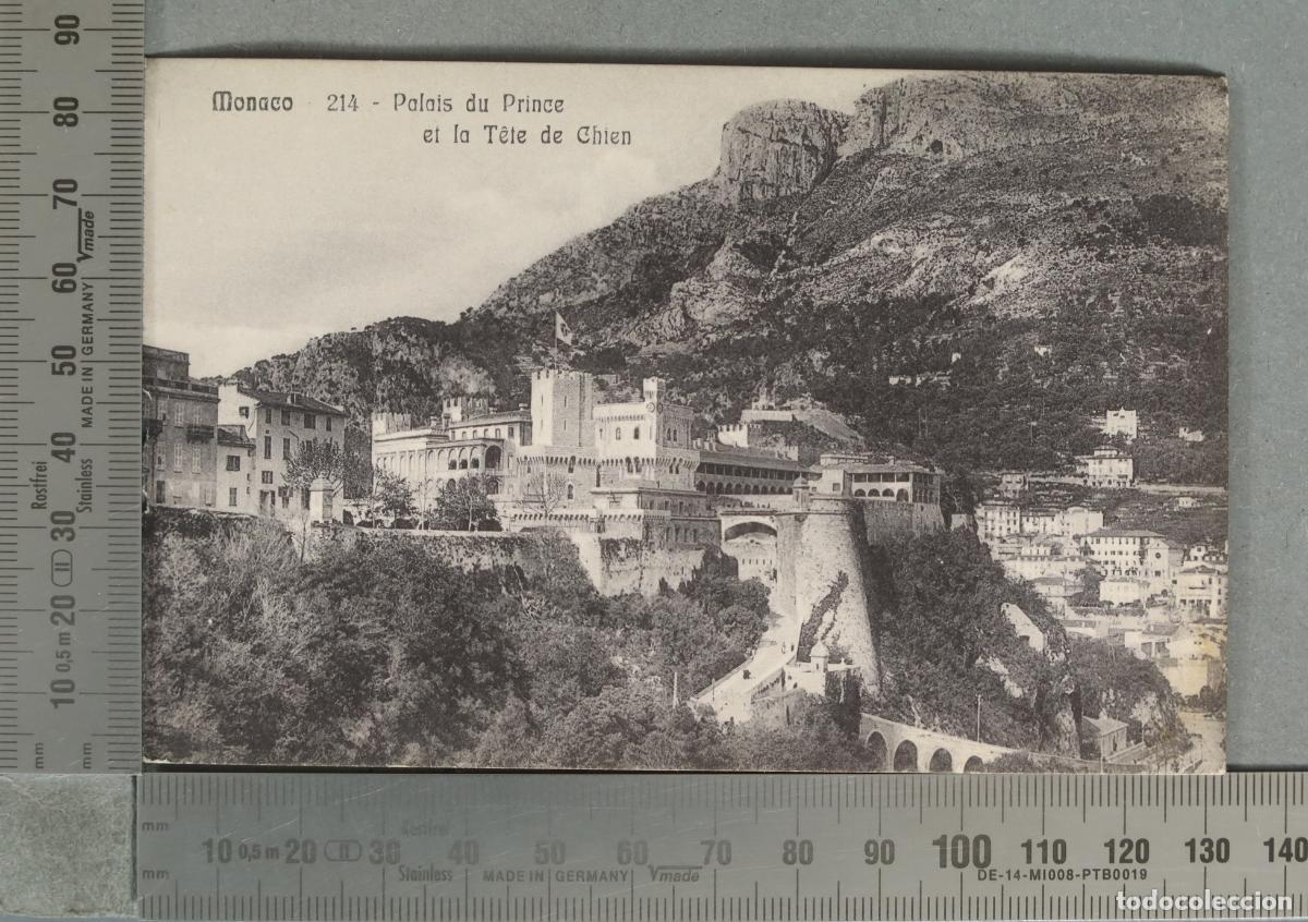 Postales: POSTAL. Monaco - Palais du Prince et la T&ecirc;te de Chien