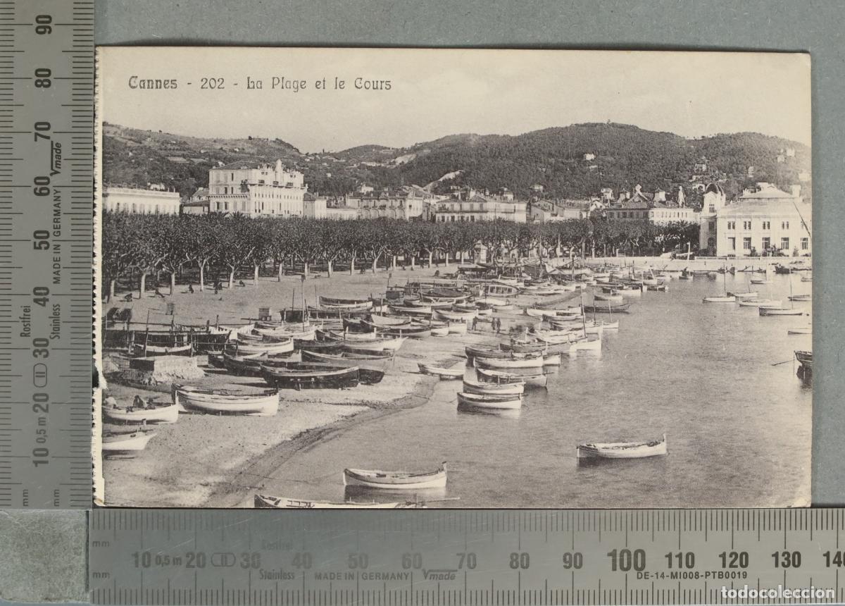 Postales: POSTAL. Cannes - La Plage et le Cours