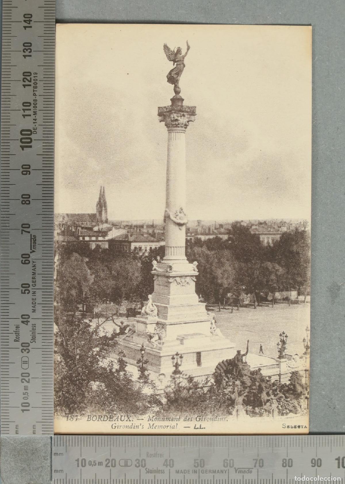 Postales: FOTOGRAFIA. Bordeaux - Monument des Girondins