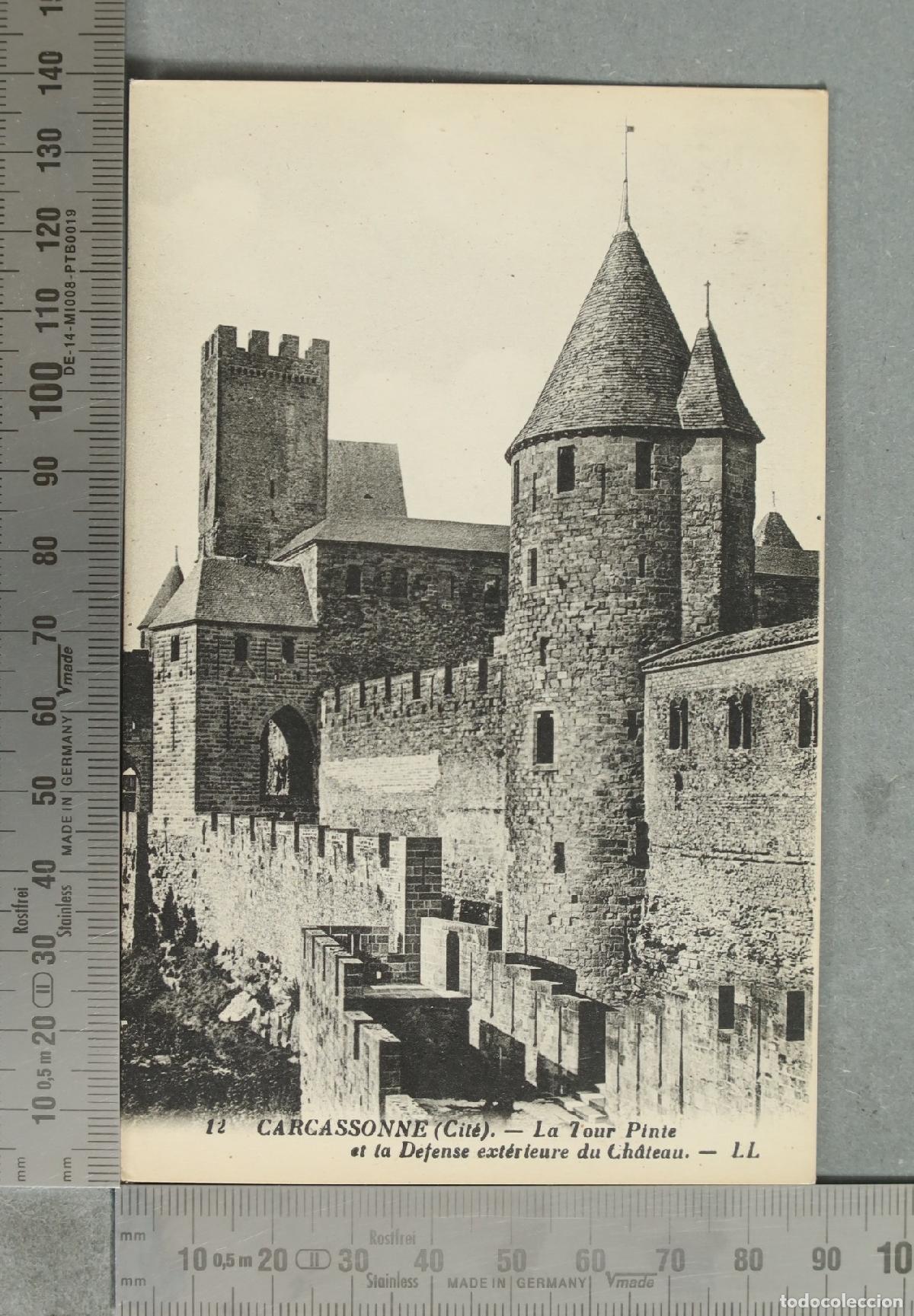 Postales: FOTOGRAFIA. Carcassonne (Cite) - La Tour Pinte et la Defense exterieure du Chateau