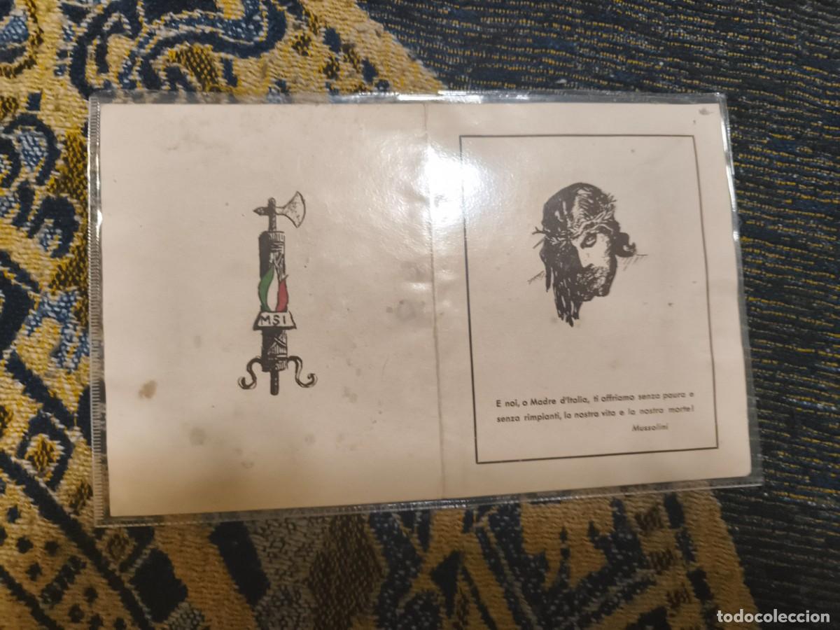 Postales: Postal de mussolini del MSI - Foto 2