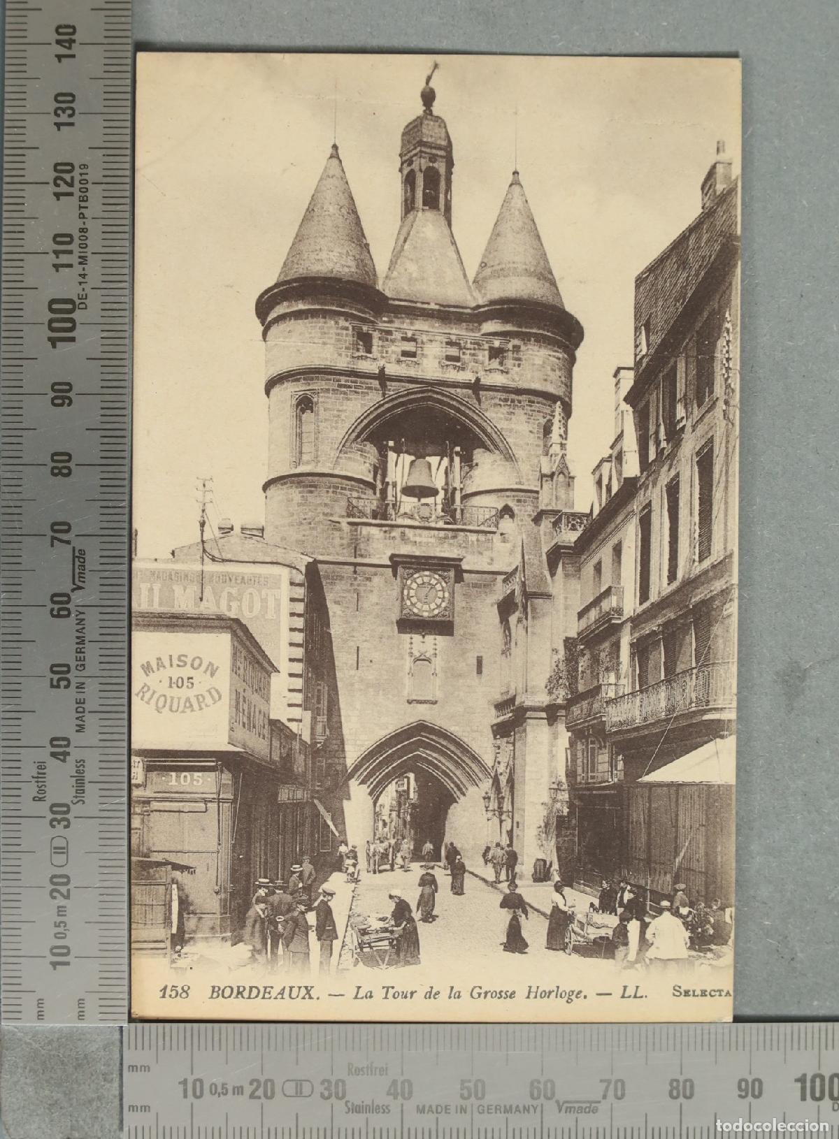 Postales: POSTAL. Bordeaux - La Tour de la Grosse Horloge