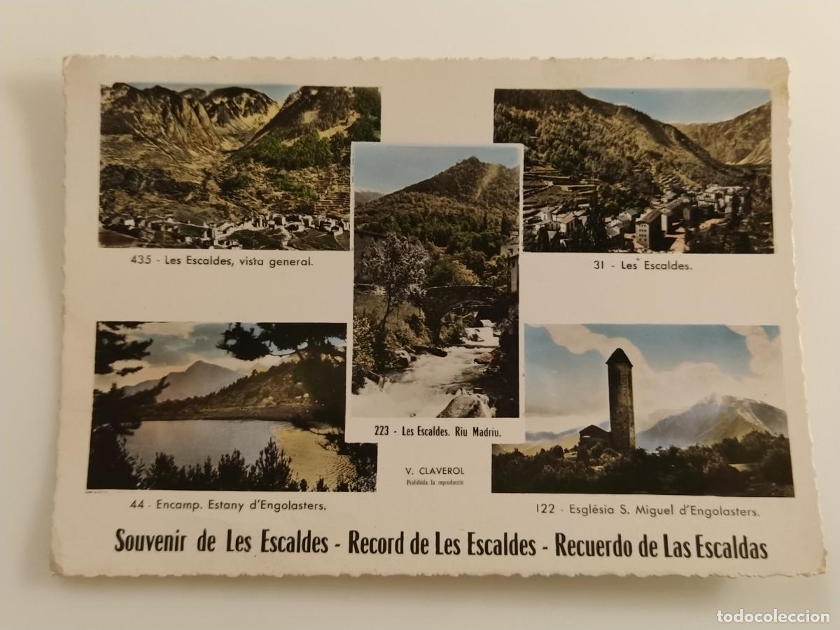 Postales: ANDORRA - LES ESCALDES - ED VALENTI CLAVEROL - CIRCULADA - POSTAL ANTIGUA (116.899)