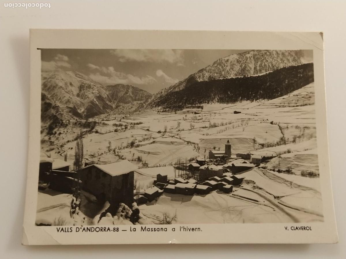 Postales: ANDORRA - LA MASSANA - ED VALENTI CLAVEROL - CIRCULADA - POSTAL ANTIGUA (116.902)