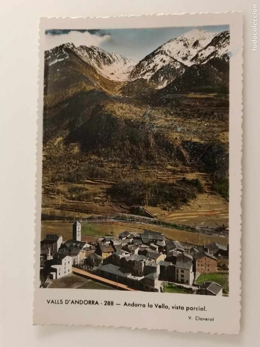 Postales: ANDORRA LA VELLA - ED VALENTI CLAVEROL - POSTAL ANTIGUA (116.904)