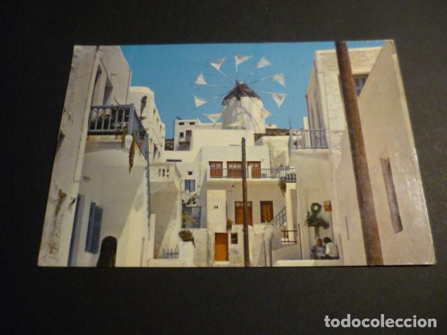Postales: MYCONOS GRECIA MOLINO DE VIENTO