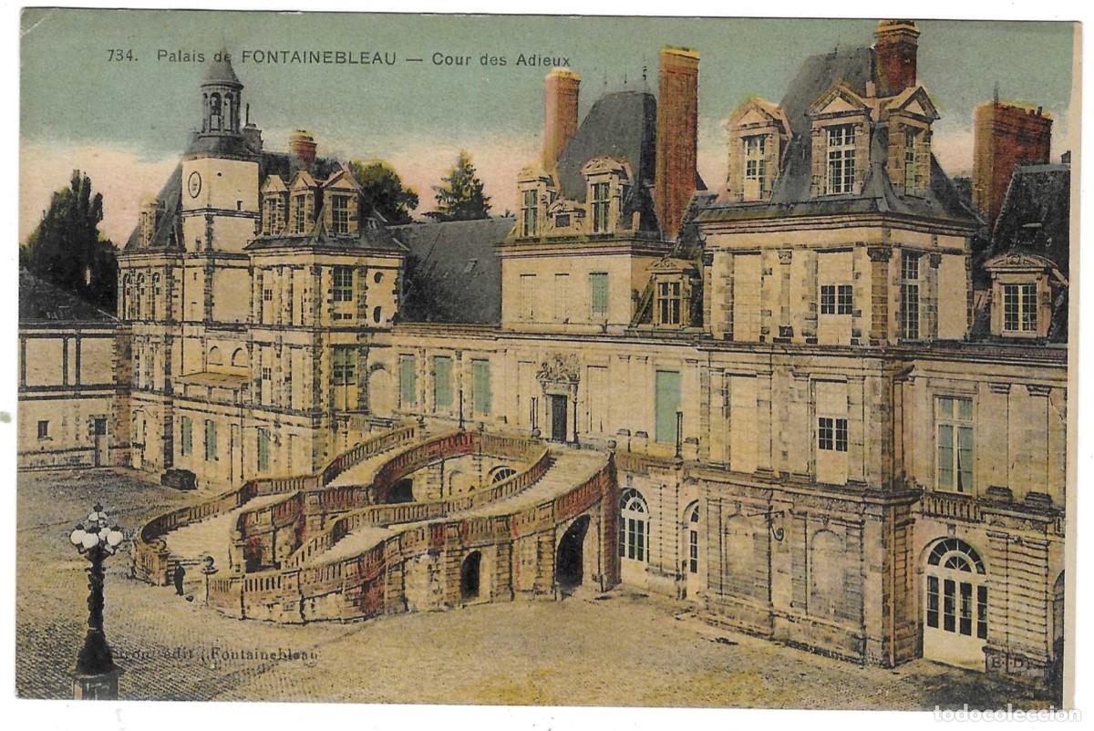 Postales: Postal Francia n&ordm; 734. Palais de Fointenebleau. Cour des Adieux. ref. 7-fra982