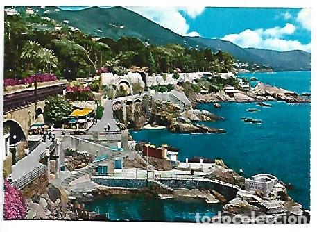 Postales: THE SEASIDE PROMENADE AND ROCKS.- GENOVA - NERVI / ITALIA