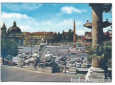 Postales: PIAZZA DEL POPOLO - THE PEOPL`S SQUARE.- ROMA / ITALIA