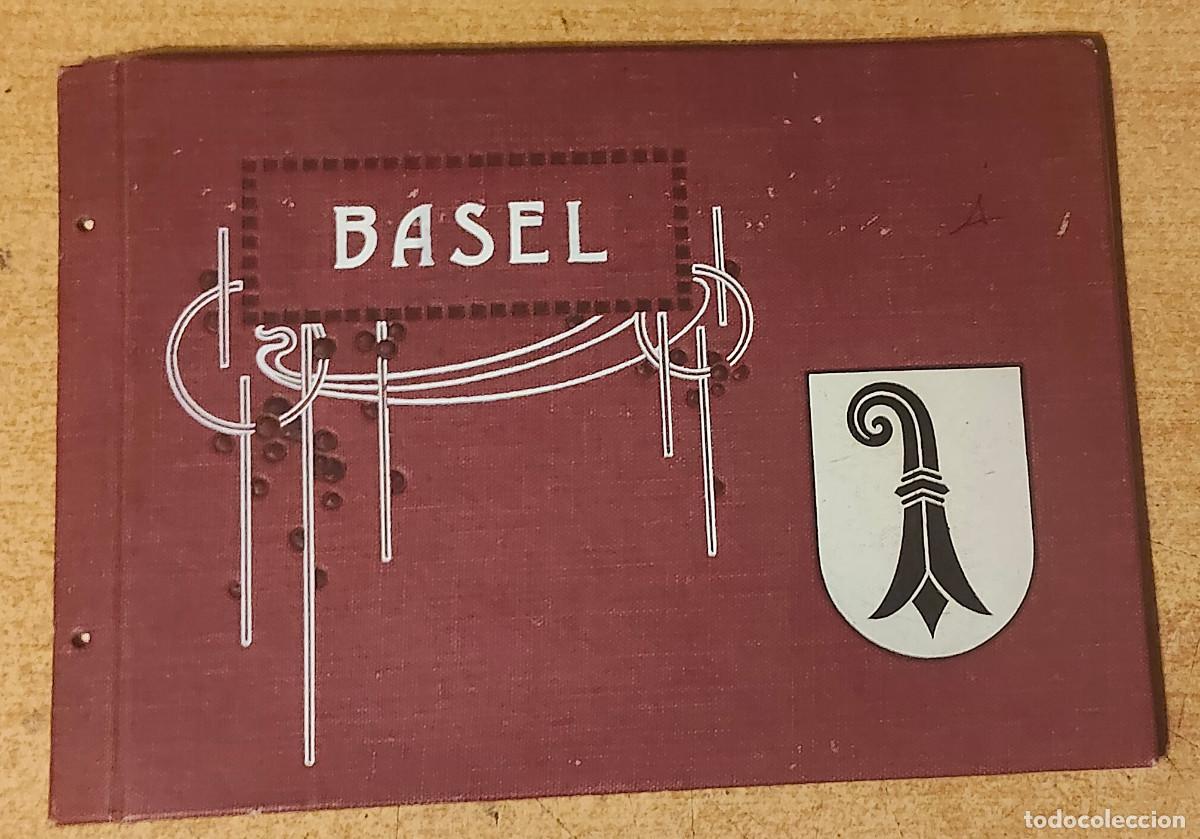 Postales: librito de postales BASEL&rdquo; (Basilea en alem&aacute;n) y el escudo de armas de la ciudad suiza