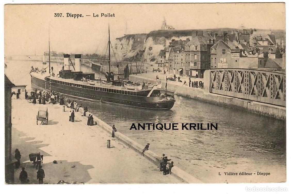 Postales: FRANCE / DIEPPE N&ordm; 397 LE POLLET / EDITEUR L. VIDIERE / SIN FRANQUEAR PERO ESCRITA