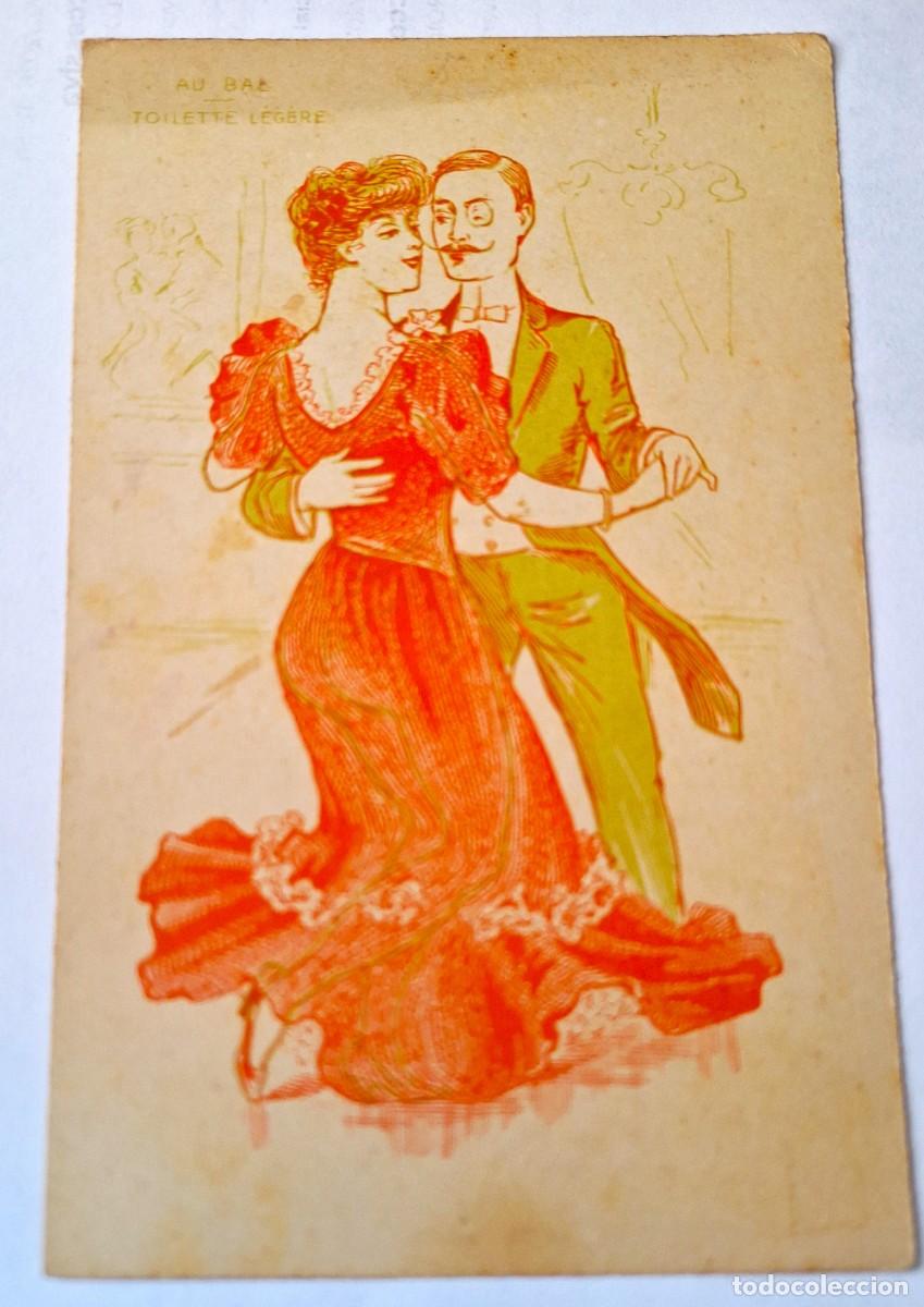 Postales: POSTAL MODERNISTA FRANCESA MUY ANTIGUA - MAS DE 100 A&Ntilde;OS - TOILETTE LIGERA - SIN CIRCULAR