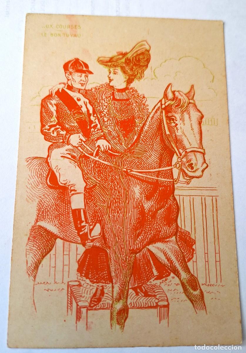 Postales: POSTAL MODERNISTA FRANCESA MUY ANTIGUA - MAS DE 100 A&Ntilde;OS - EL BUEN CONSEJO - SIN CIRCULAR