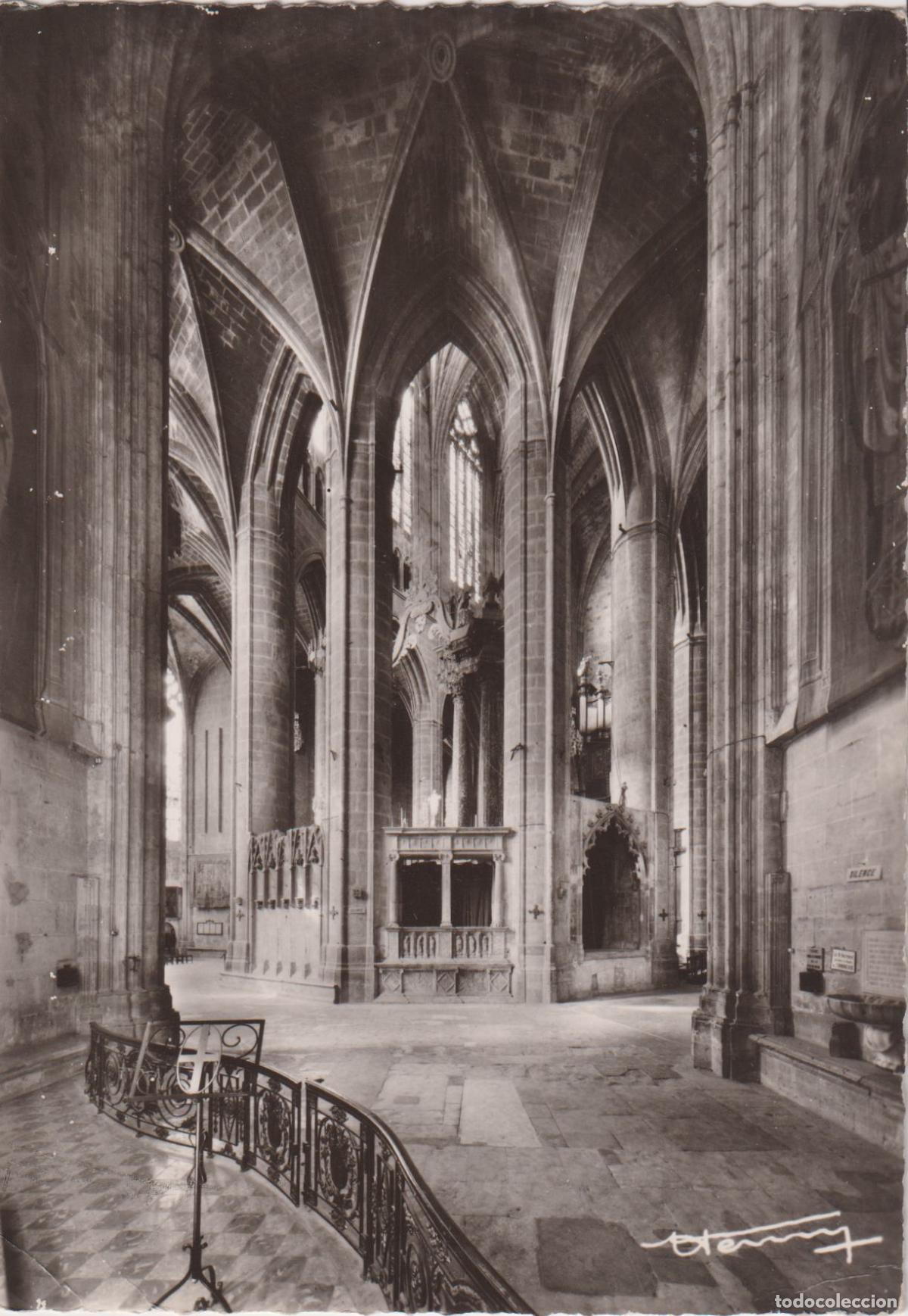 Postales: FRANCIA, NARBONNE, CATEDRAL ST.JUST, LE D&Eacute;AMBULATOIRE - EDITION STUDIO HENRY - S/C