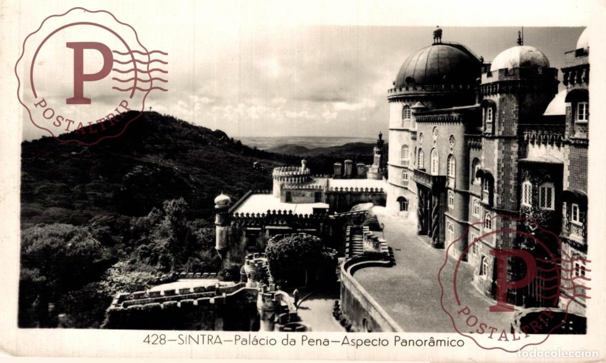 Cartes Postales: SINTRA. Pal&aacute;cio Da Pena, Aspecto Panor&aacute;mico. PORTUGAL LE PORTUGAL