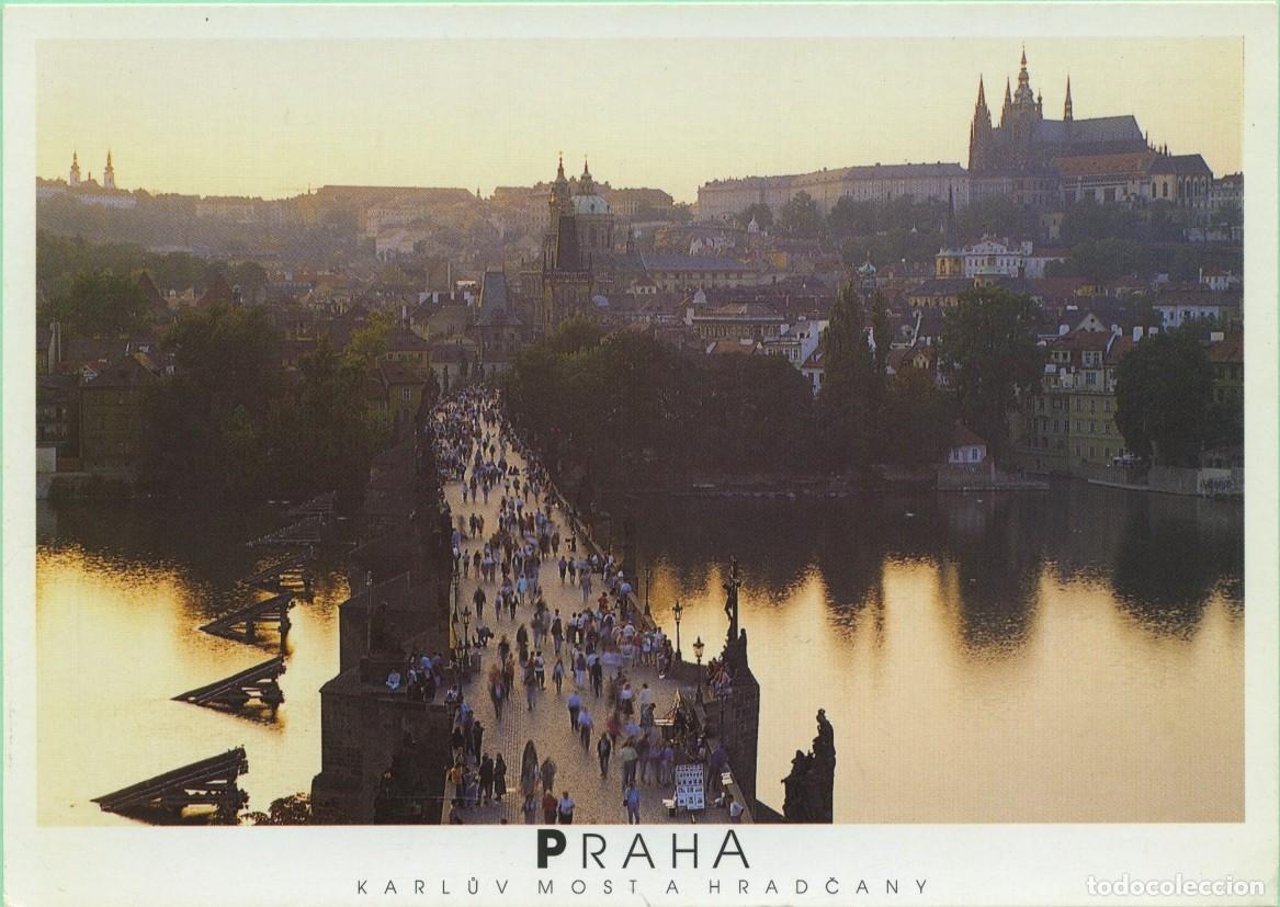 Postales: N&ordm; 1337-PRAGA. Rep&uacute;blica Checa. Ca&ntilde;&oacute;n del Castillo del puente de Carlos. Sin circular. ED. KINCL&HAU