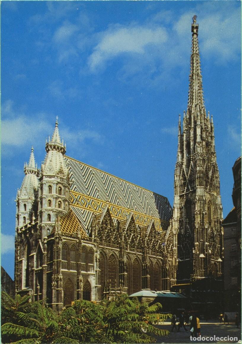 Postales: N&ordm; R-310-VIENA. Austria. Catedral de St. Etienne. Sin circular. ED. RAU COLOR