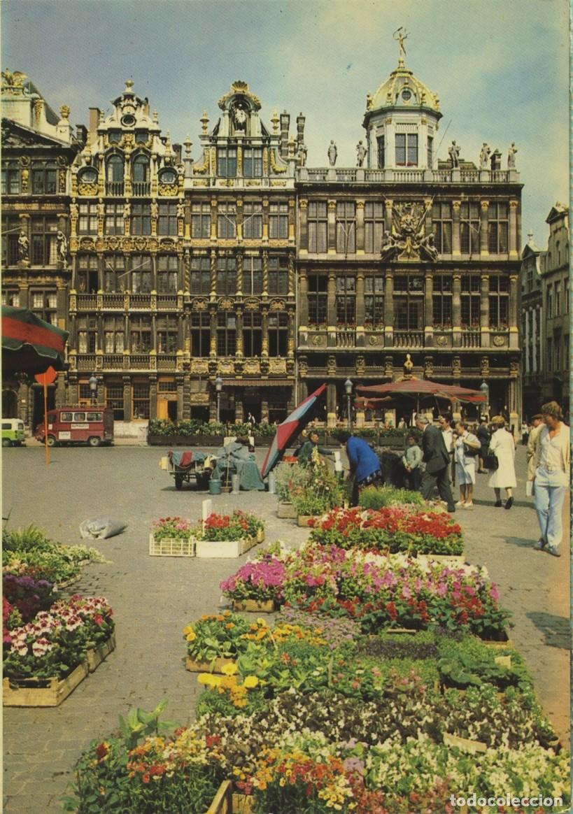 Postales: BRUSELAS. B&eacute;lgica. Mercado y Mercado de Flores. Sin circular. ED. THILL