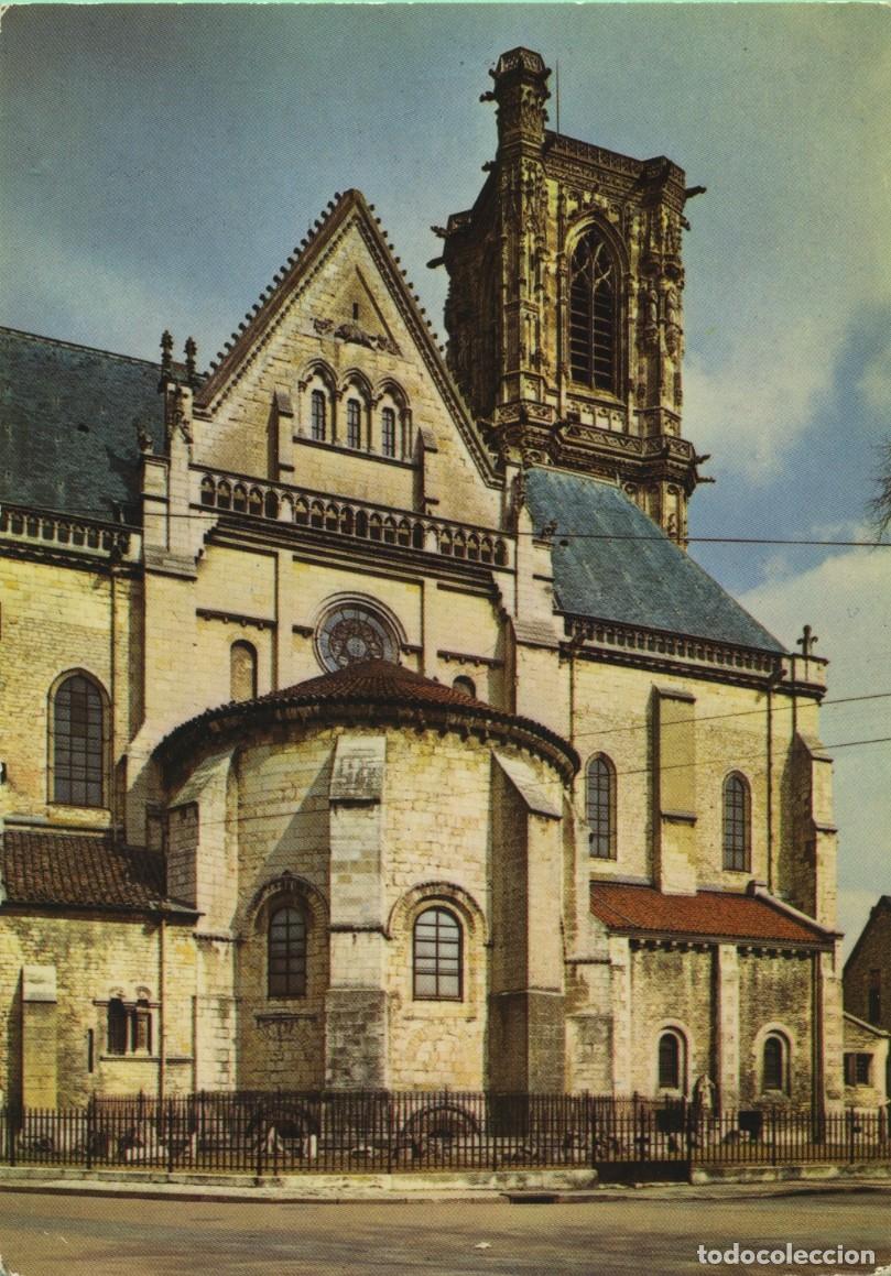 Postales: NEVERS. Francia. &Aacute;bside y transepto. Torre (siglos XIV y XVI). Sin circular. EDITIONS GAUD