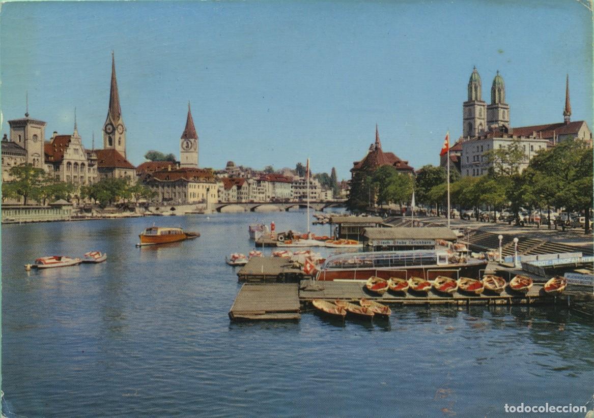 Postales: N&ordm; A-80/7-ZURICH. Suiza. Escrita en 1973.