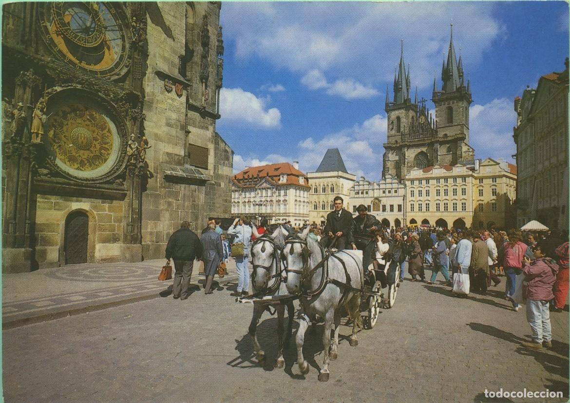 Postales: N&ordm; 291. PRAGA. Rep&uacute;blica Checa. Plaza del Casco Antiguo. Sin circular. 1993. ED. NAKLADATELSTVI FORM