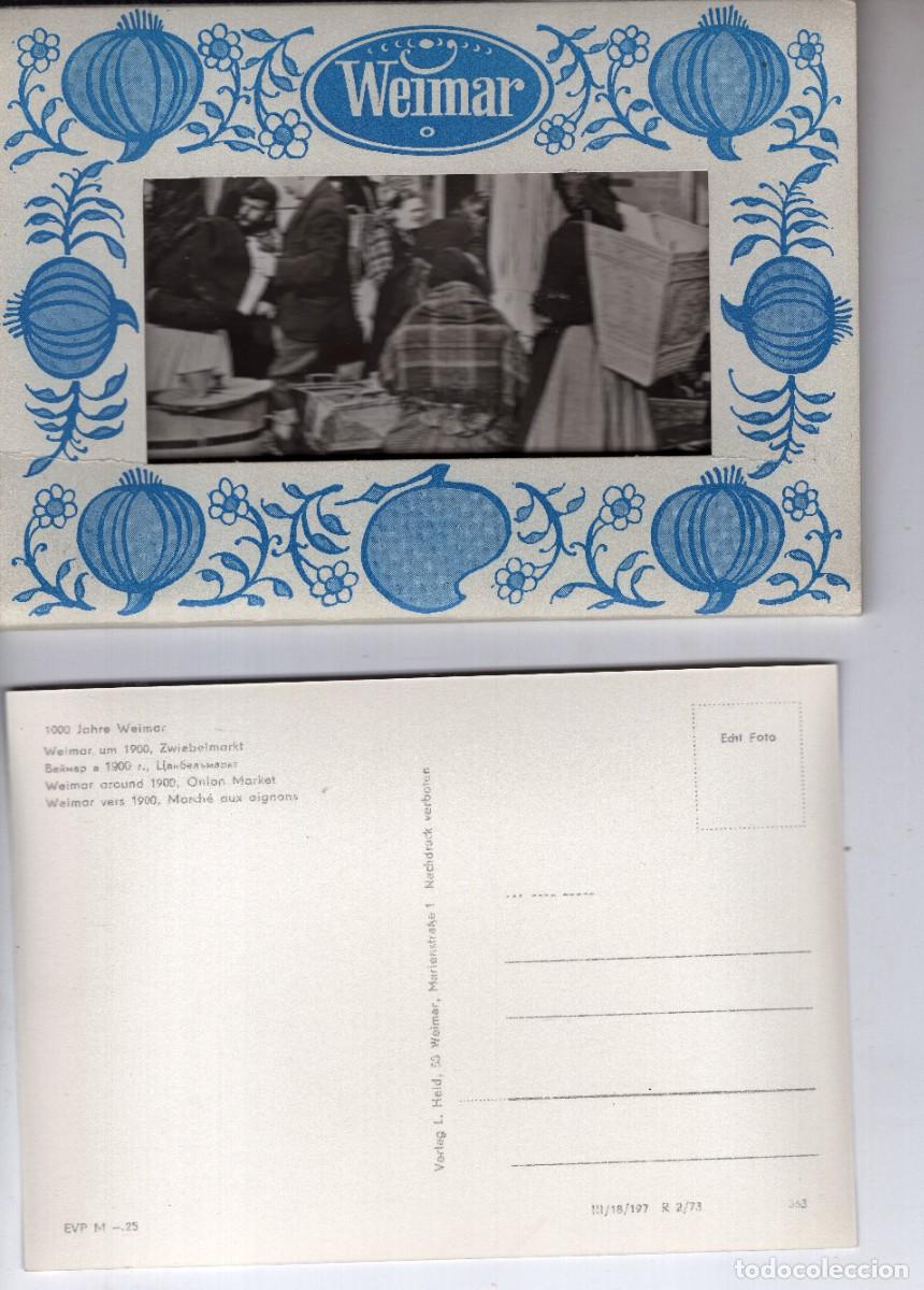 Postales: CONJUNTO DE 12 TARJETAS POSTALES. WEIMAR. - Foto 3