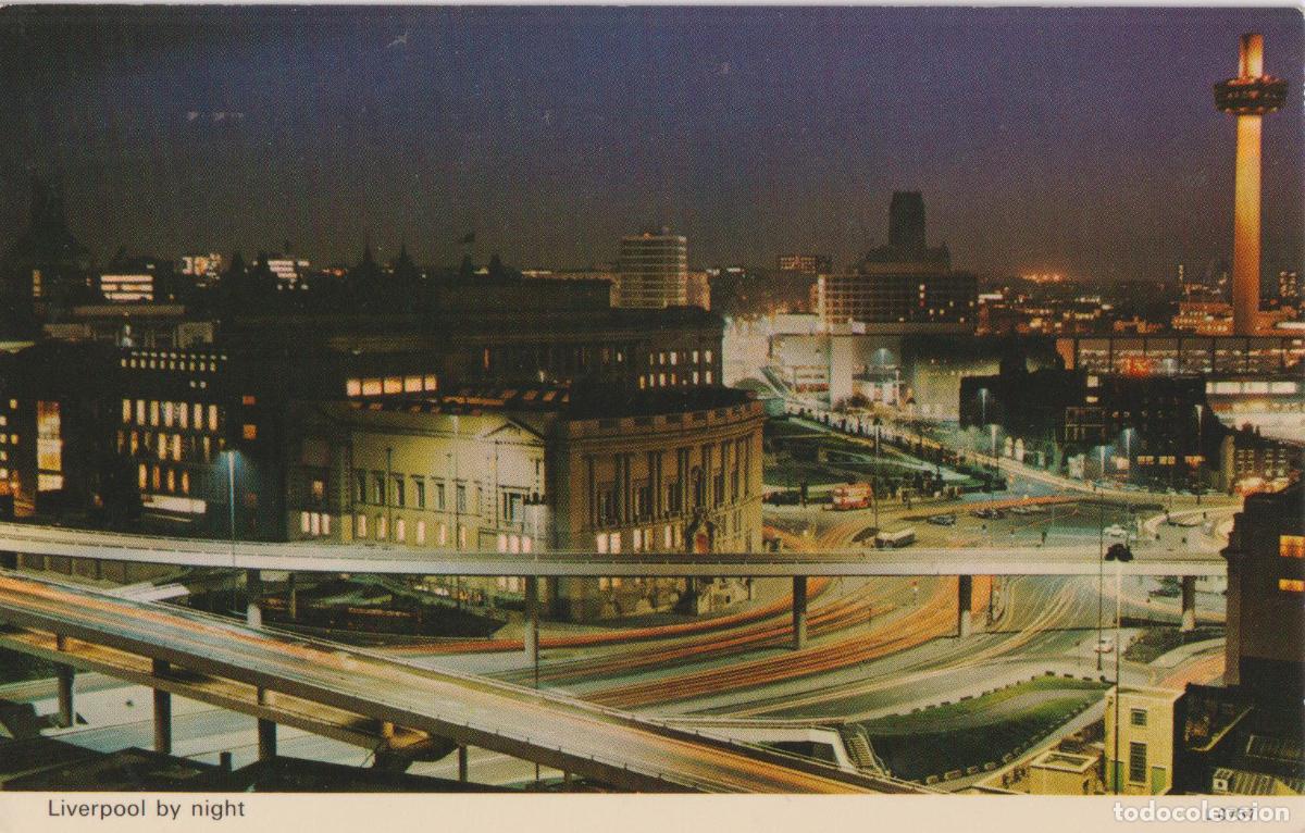 Postales: INGLATERRA, LIVERPOOL, PANOR&Aacute;MICA POR LA NOCHE - DENNIS & SONS N&ordm;45 - S/C