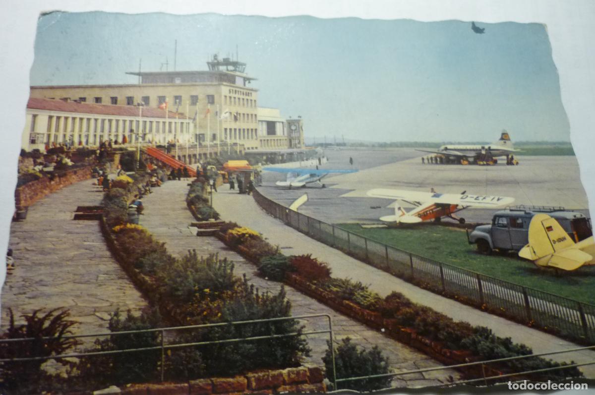 Postales: postal extranjera stuttgart- aeropuerto escrita
