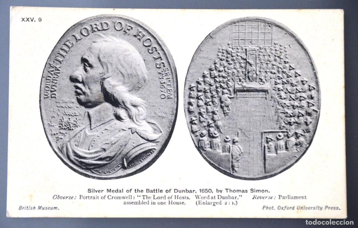 Postales: ANTIGUA POSTAL BRITISH MUSEUM DE LA BATALLA DE DUNBAR 1650 (OLIVER CROMWELL)- FOT. OXFORD UNIVERSITY