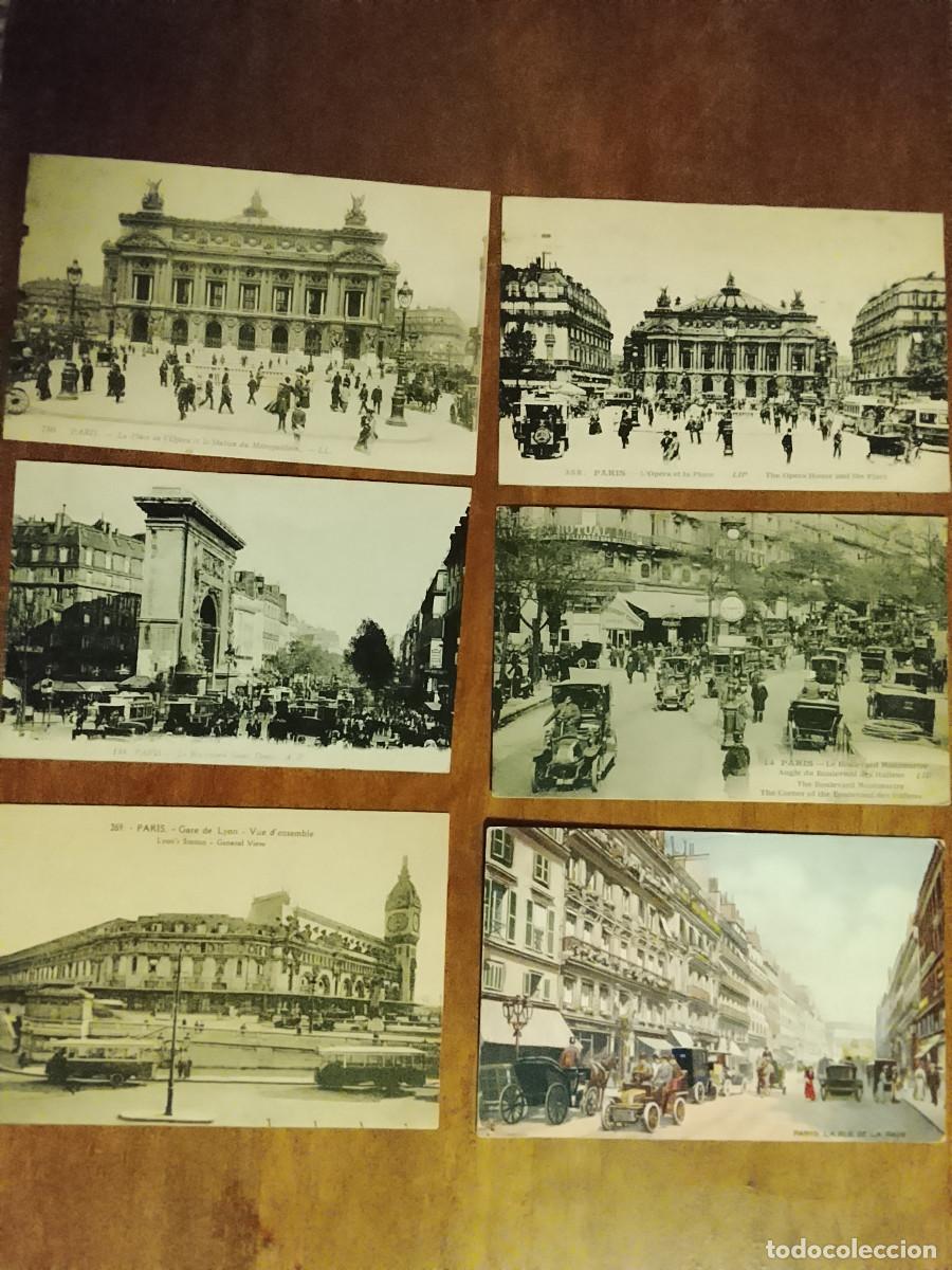 Postales: Lote de 6 postales de Par&iacute;s
