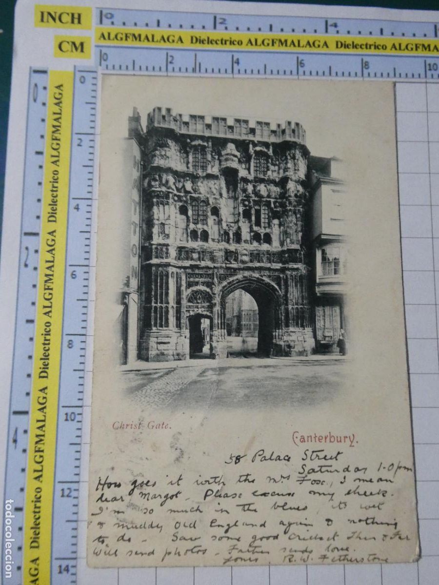 Postales: ANTIGUA POSTAL REINO UNIDO GRAN BRETA&Ntilde;A. SIGLO XIX - 1905. CANTERBURY CHRIST GATE 2374