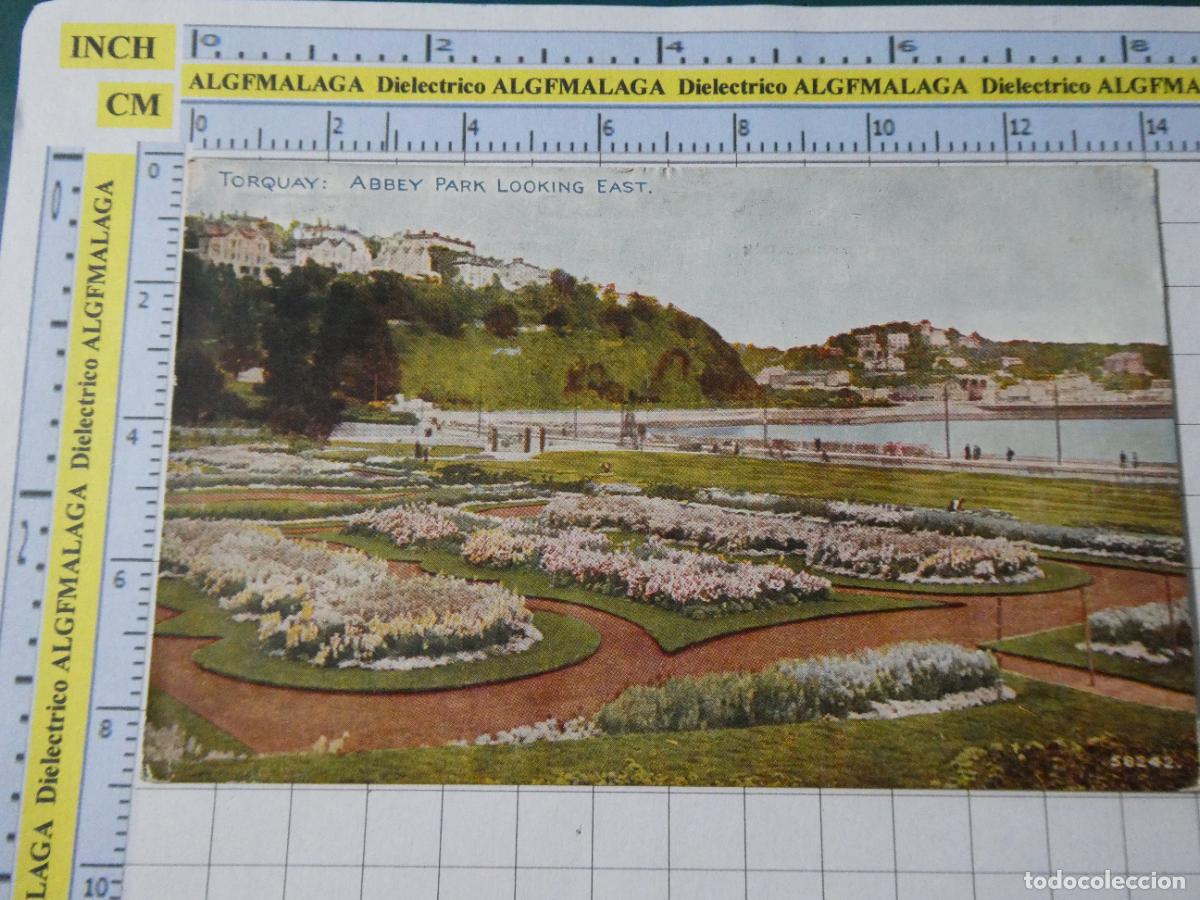 Postales: ANTIGUA POSTAL REINO UNIDO GRAN BRETA&Ntilde;A. TORQUAY ABBEY PARK LOOKING EAST 2375