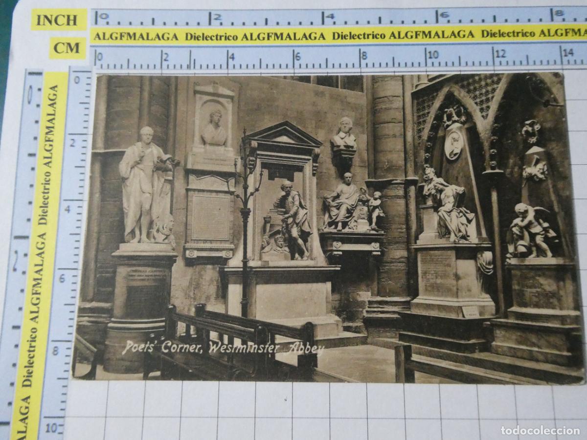 Postales: ANTIGUA POSTAL REINO UNIDO GRAN BRETA&Ntilde;A. POETS CORNER WESTMINSTER ABBEY 2376
