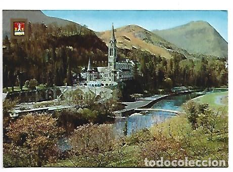 Postales: LA BASILIQUE, LE GAVE ET LES NOUVEAUX PONTS.- LOURDES / FRANCIA